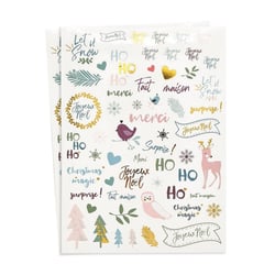 MégaCréa DIY - Gommettes transparentes Noël scandinave 118 pièces