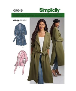 Patron Simplicity 8554 Veste pour femme taille n°FR 42-50