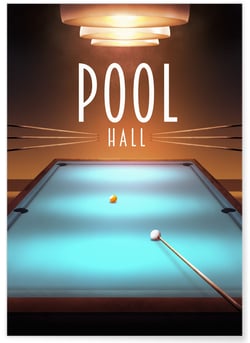 Affiche 'Billard' | A3 : 29,7x42cm