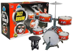 Ensemble Batterie pour Enfants Jazz  5 tambours + Tabouret