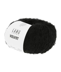 Fil à tricoter VELVET - Lang Yarns 04 Noir