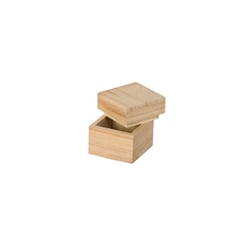 Petit boîte carrée 5x5x5 cm bois - Artemio
