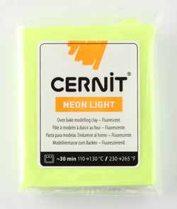 Pâte Cernit Néon 56 g Jaune (700)