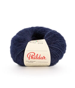 Pelote Phil Mohair Coton 25gr de Phildar : Légèreté et Élégance pour des Créations Raffinées Bleu Marine