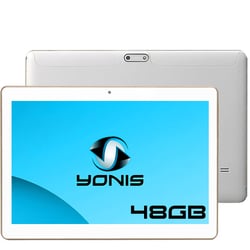 Tablette Tactile Android Lollipop 4G Quad Core 48 Go Double Sim 9.6 Pouces Blanc YONIS
