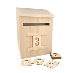 Calendrier de l'Avent boîte aux lettres 20x28x9,5 cm - Artemio