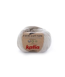 Coton 100 % BIO à tricoter FAIR COTTON - KATIA Gris (11)