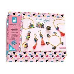 7 bijoux en plastique fou geometrix - Janod - Bleu