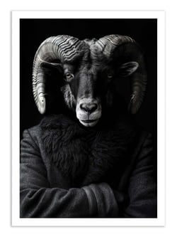 Affiche 30 x 40 cm - Ram Wild Suits - Philippe Hugonnard
