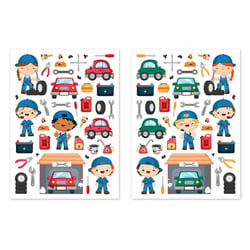 MégaCréa DIY - Gommettes garage 0,7 à 6,2 cm 78 pièces