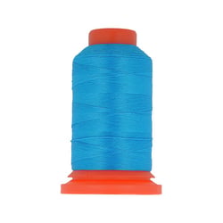 Bobine fil mousse polyester 1000m fabriqué en France pour surjeteuse bleu