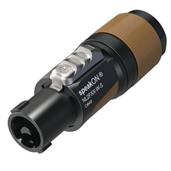 Neutrik Connecteur de Câble à 2 Pôles avec Système QuickLock SpeakON Certifié IEC61984 Noir
