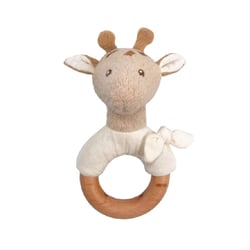 Hochet en bois Léonie la girafe