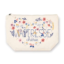 Trousse rectangulaire GM - 28x20 cm - Maîtresse chérie