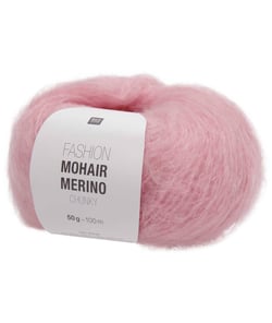 Laissez-vous Envelopper de Luxe : Pelote de Laine FASHION MOHAIR MERINO CHUNKY - Rico Design 13 Rose