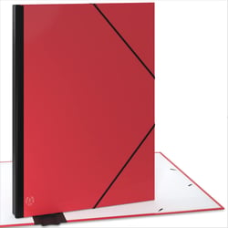 Carton à dessin A2- Rouge - 52 x 72 cm- Fermeture élastique- Dos extensible- Certifié FSC- ACROPAQ