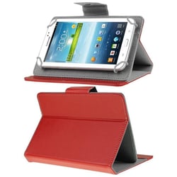 Housse Protectrice Étui Pliable Simili Cuir Rouge Pour Tablette Tactile 7 Pouces YONIS