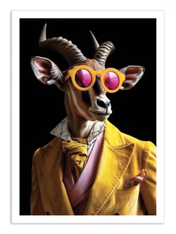 Affiche 30 x 40 cm - Kudu Wild Suits - Philippe Hugonnard