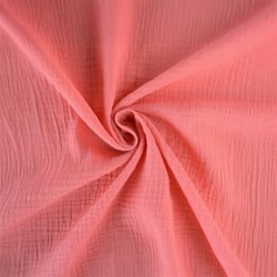 Coupon de tissu en double gaze de coton - Laize : 130 cm