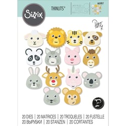 Matrices de découpe Sizzix Thinlits - Build an Animal - 20 pièces