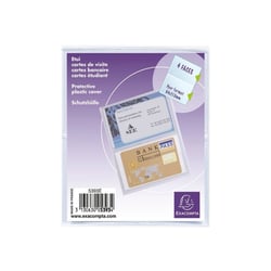 Etui de protection - Carte bancaire - Permis de conduire - Plastique - Transparent - Exacompta
