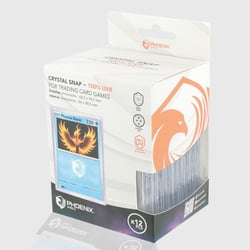 Lot de 12 pochettes de protection Phoenix Shield - Mini Snap rigide - Transparent - 63,5 x 88,9 mm