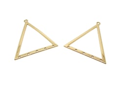 4 Chandeliers triangle - 39*31mm - doré