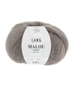 Pelote d'Alpaga et laine MALOU LIGHT - LANG YARNS 196 Gris
