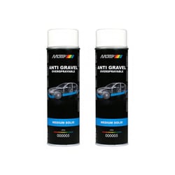 Lot de 2 sprays de peinture anti gravillons - blanc - Motip