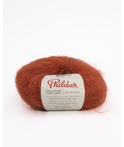 Fil exceptionnel à tricoter PHIL MOHAIR SOIE LUREX - 25GR - Phildar Pumpkin Orange