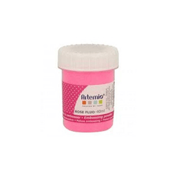 Poudre à embosser rose fluo ARTEMIO