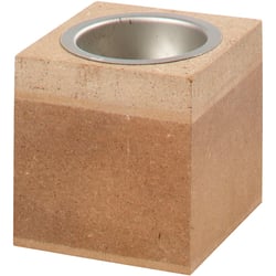 Bougeoir, H : 6 cm, dim. 6x6 cm, 1pièce/ 1 pièce
