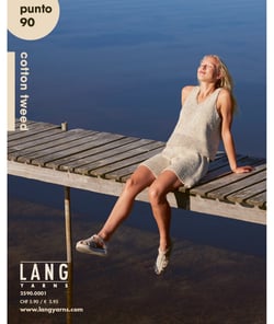 Livre Punto N°90 – COTTON TWEED - Lang Yarns Bleu