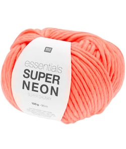 Essentials Super Neon Super Chunky - 100g - Rico Design : Fil Épais pour Accessoires Mode 03 Orange