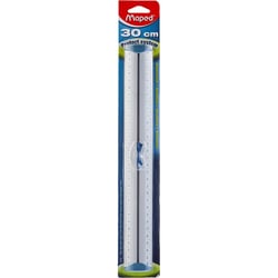 Triple décimètre - Règle - 30 cm - Aluminium - Maped