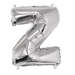 Ballon Lettre Z, 40cm, 1pce. , argent