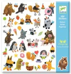 STICKERS PAPIER - Fluffy Friends - Djeco