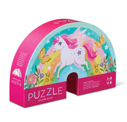 Puzzle 12 pcs Mini sweet unicorn - Crocodile Creek - Rose