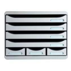 Module de classement Storebox 7 tiroirs Office - Gris lumière - Exacompta