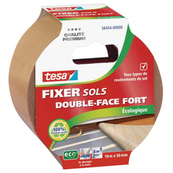Rouleau ruban adhésif double face fort spécial sols Tesa 10m x 50mm