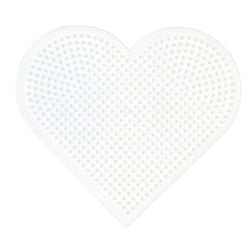 Hama - Plaques Carré rond hexagone coeur pour perles standard (Ø5 mm)