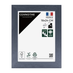 Cadre photo Karma gris bleuté 18x24 cm