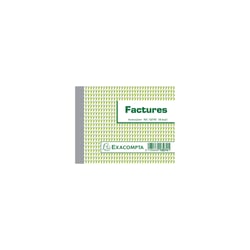 Manifolds Factures 10,5x13,5cm - 50 feuillets dupli - Sous film par lot de 5 - Motif| - x 40 - Exacompta
