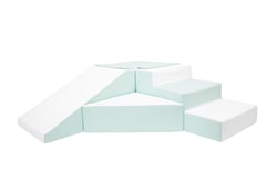 Set de 4 blocs en EPS blanc menthe - Velinda - Vert