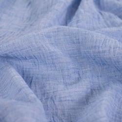 Tissu aspect Lin uni Bleu ciel