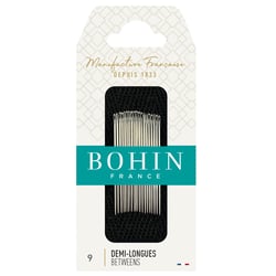 carte de 20 aiguilles demi-longues à coudre