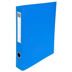 Classeur rembordé PVC 4 anneaux en D de 40mm en 3ème de couverture - A4 maxi - Couleurs assorties - x 15 - Exacompta
