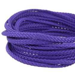 Bobine 50m Cordon damier polyester 5mm violet