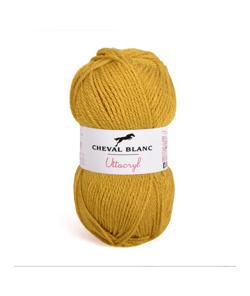 Fil à tricoter UTTACRYL - Cheval Blanc 101 Tournesol