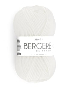 Pelote SPORT+ - Bergère de France BLANC